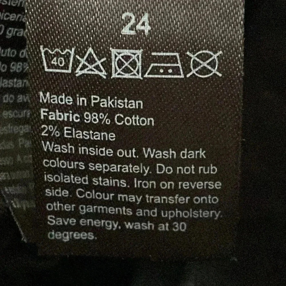 Evan’s denim bootcut short black jean pants - Picture 8 of 11